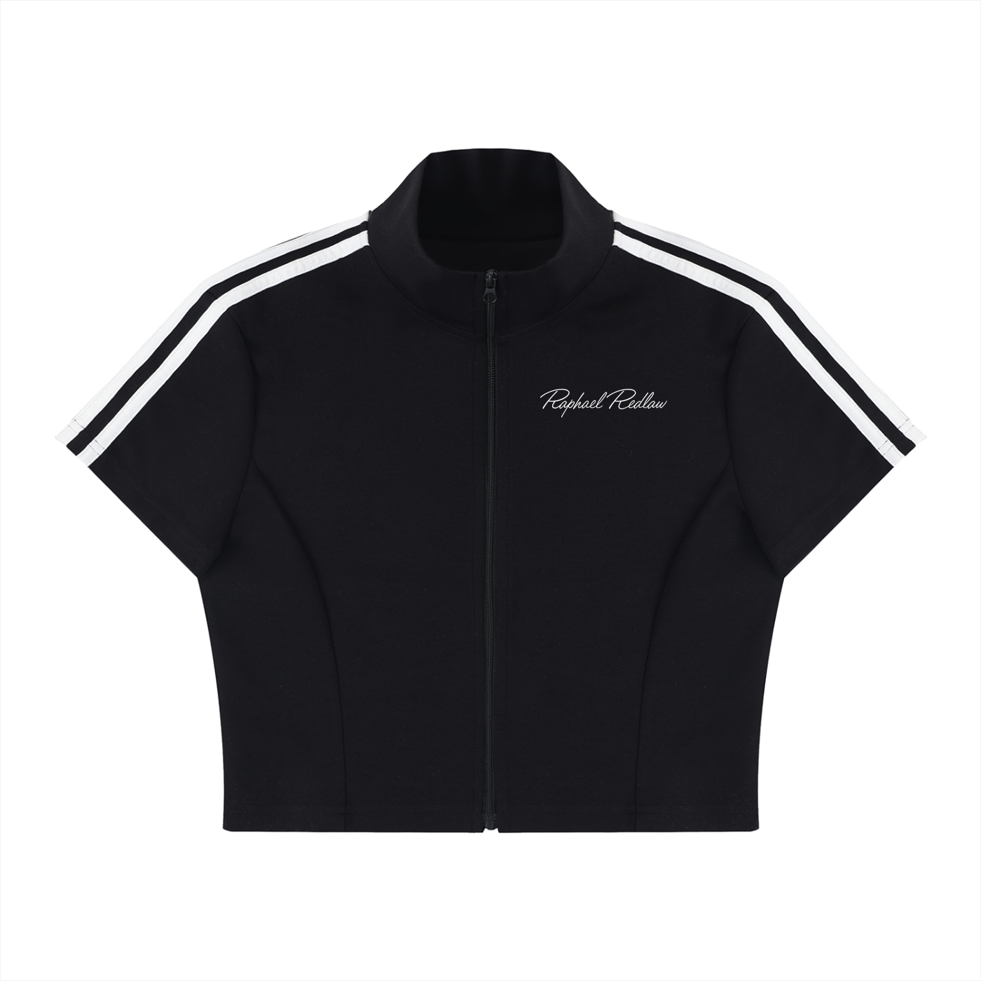 RR Cropped Full Zip Short Sleeve T-Shirt