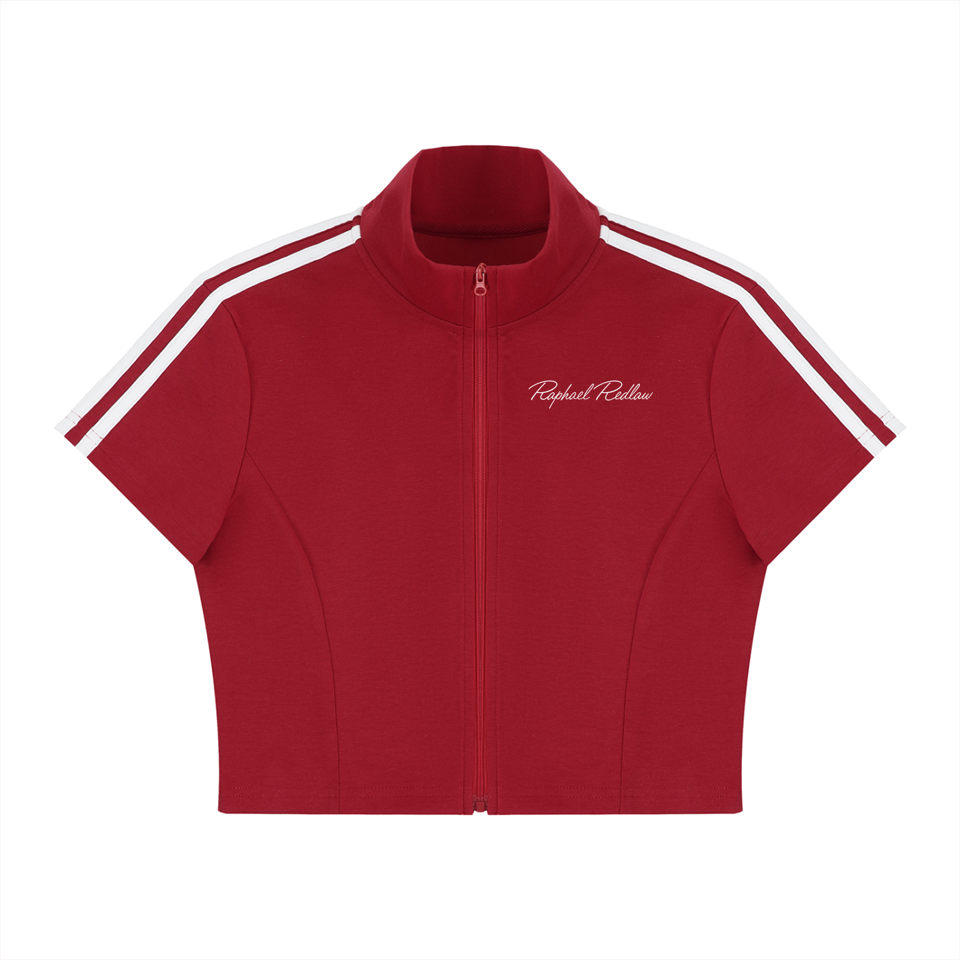 RR Cropped Full Zip Short Sleeve T-Shirt